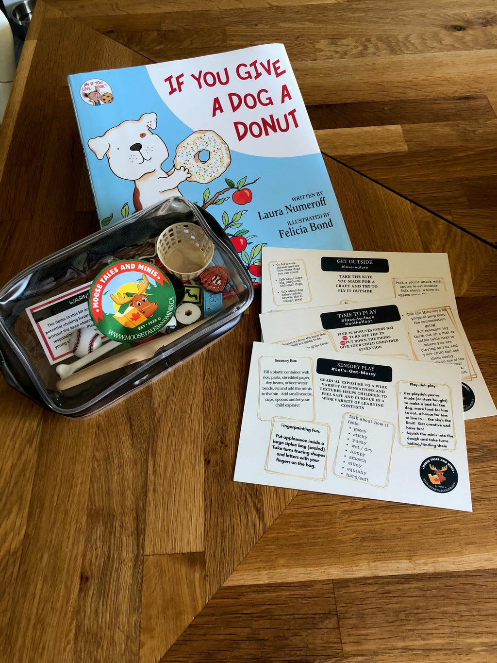 If You Give a Dog a Donut- Mini Objects Story Kit with book included