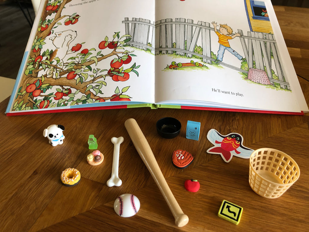 If You Give a Dog a Donut- Mini Objects Story Kit with book included