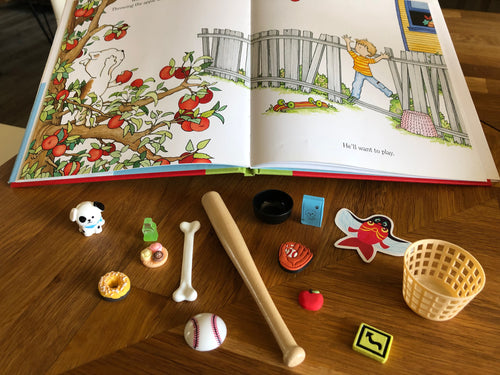 If You Give a Dog a Donut- Mini Objects Story Kit with book included