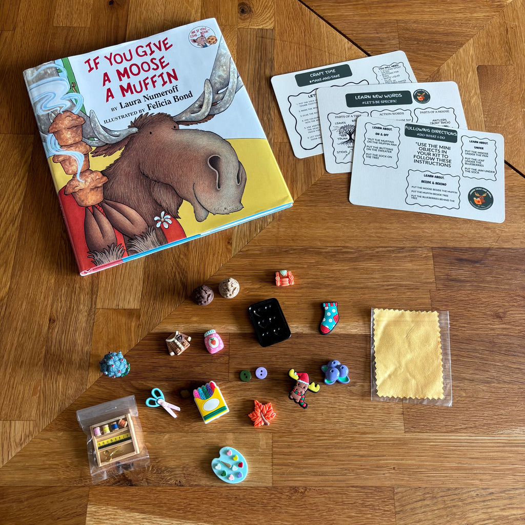If You Give a Moose a Muffin - Mini Objects Story Kit with Book Included