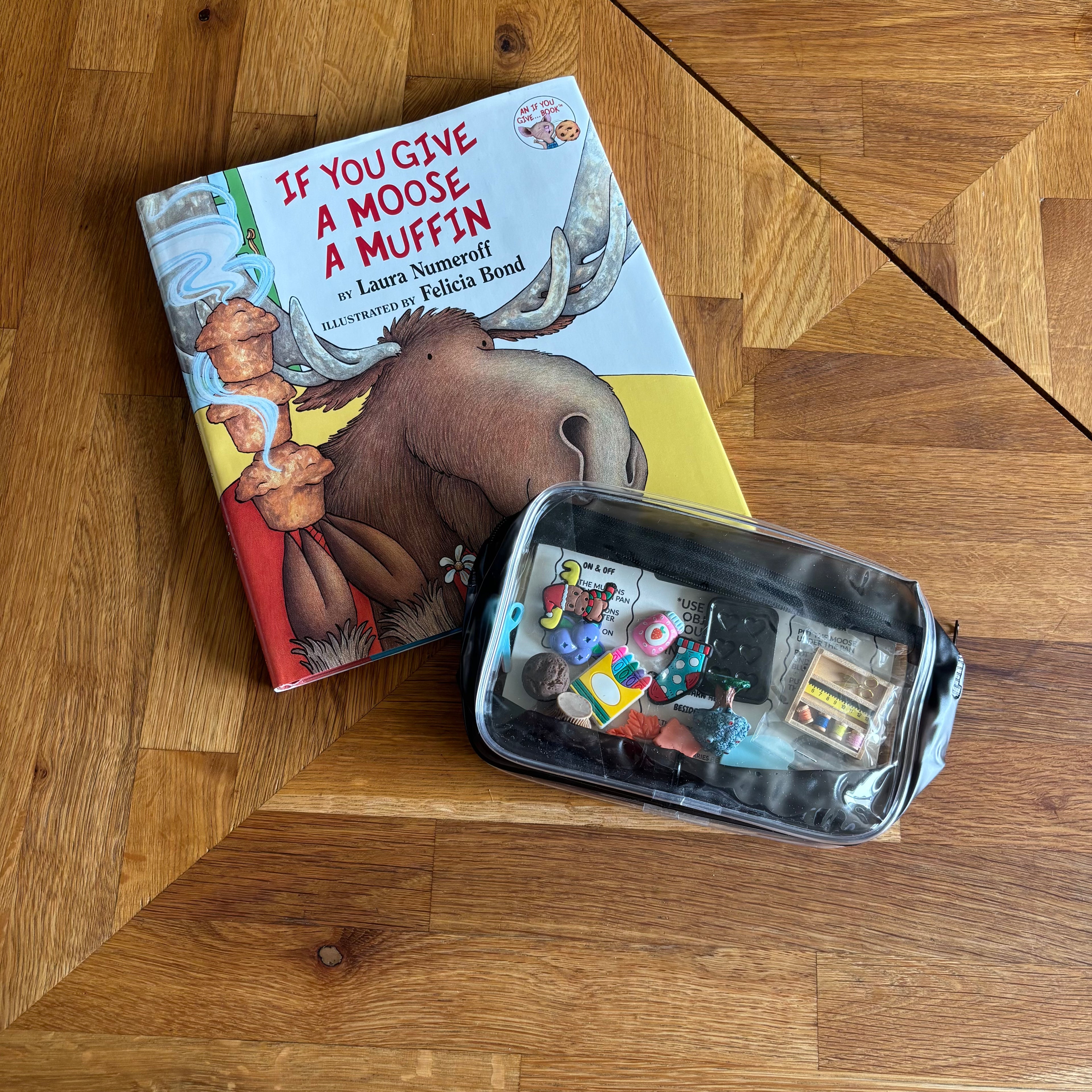 If You Give a Moose a Muffin - Mini Objects Story Kit with Book Included
