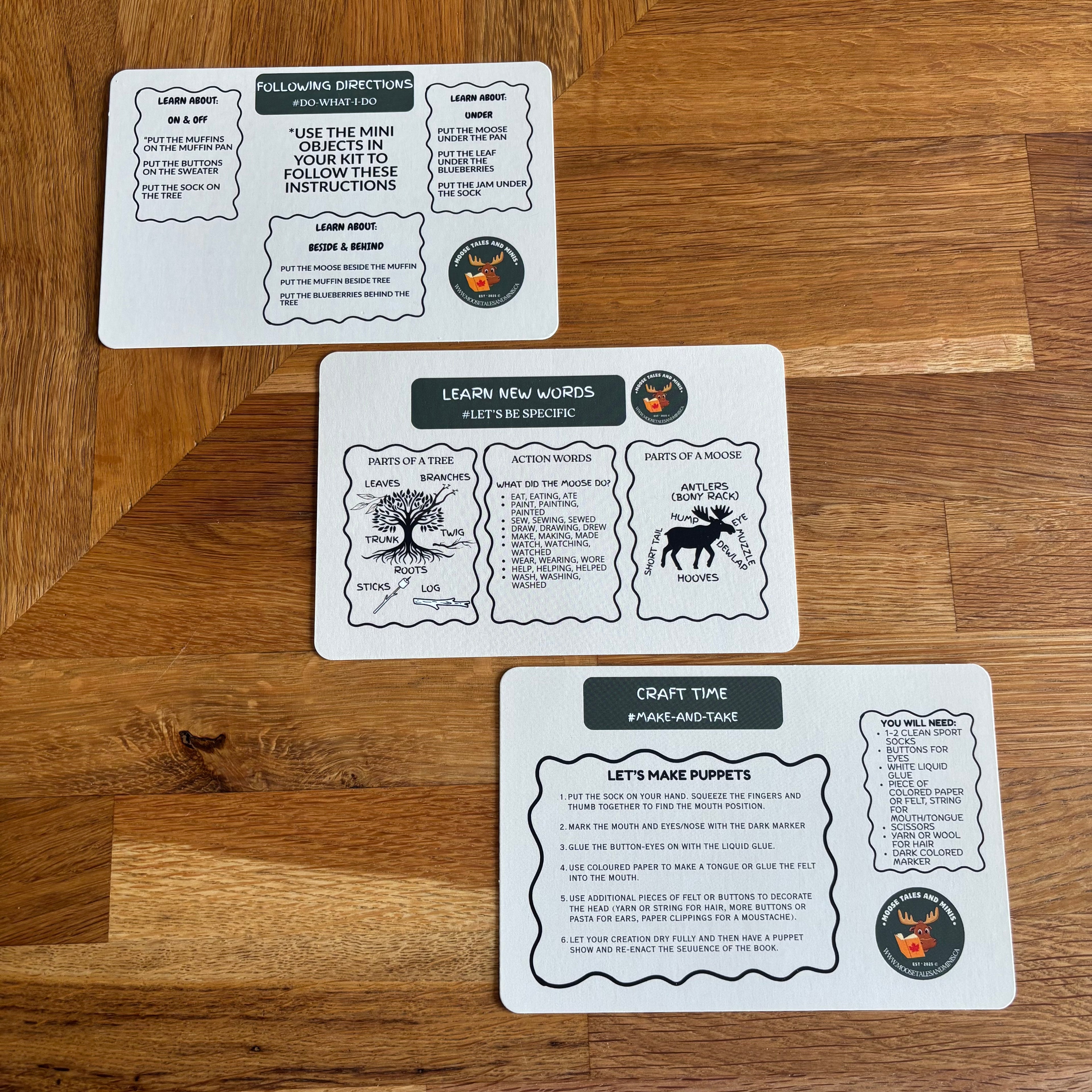 If you Give a Moose a Muffin - Mini Object Kit only