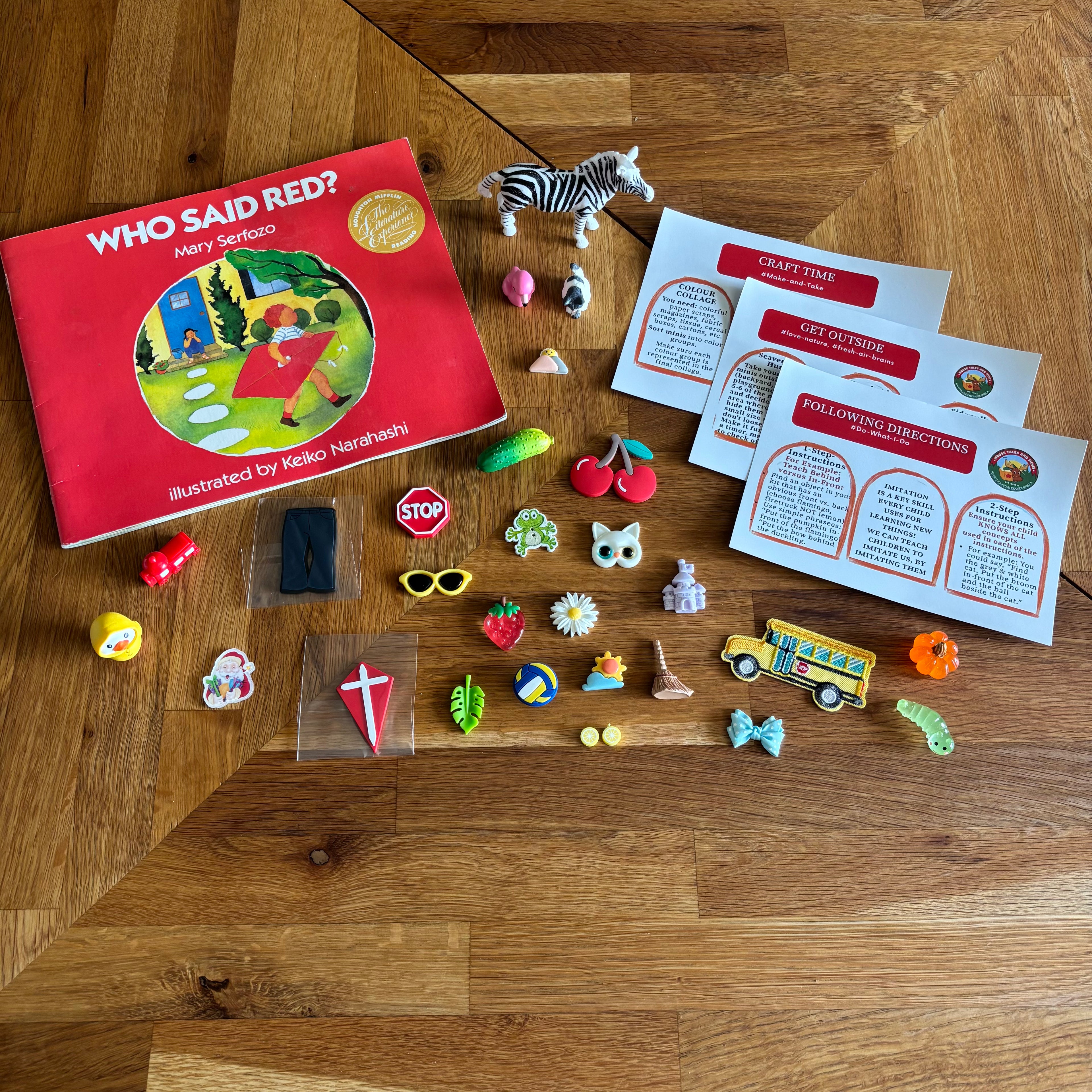 Who Said Red - Mini Objects Story Kit with Book Included